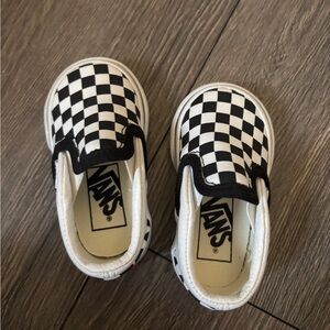 Baby checkered vans never worn